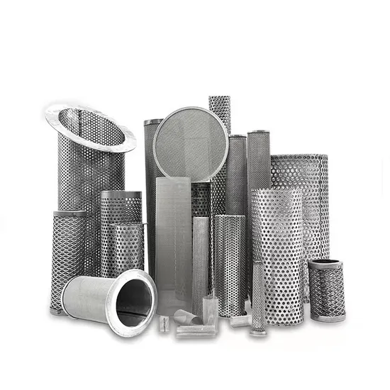 304 316 Stainless Steel Round Screen Air Filter Steel Wire Mesh 