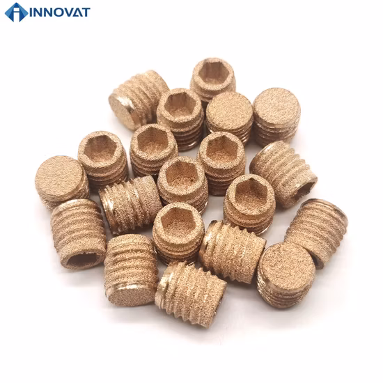 Sintered Brass Bronze Copper Muffler Air Pneumatic Mufflers Filter Cone Type